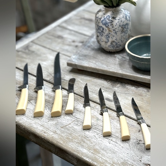 Vtg 70’s Set- Regent Sheffield (England) Stainless Steel Steak Knives. MCM EUC - Picture 1 of 10